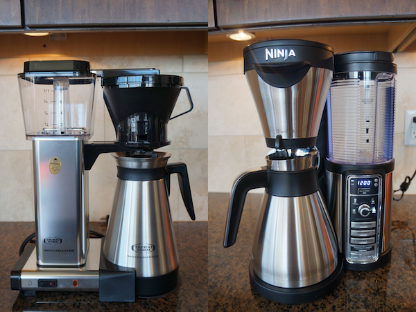 A classic drip brewer from Technivorm and a hybrid brewer from Ninja that offers a single serve option.