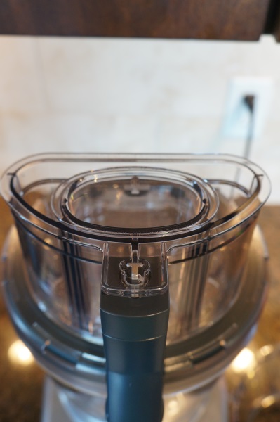 The impressive feeder tube system on the Cuisinart Elite 2.0.