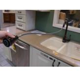 The Moen Arbor 7594 has a pulldown sprayhead that easily extends and retracts.