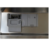The detergent and rinse aid dispenser are located on the door of the LG LDS5540[ ].