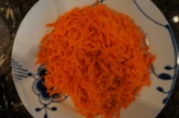 Perfectly shredded carrots.