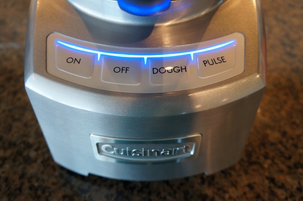 Touchpad controls on the Cuisinart Elite FP-16.