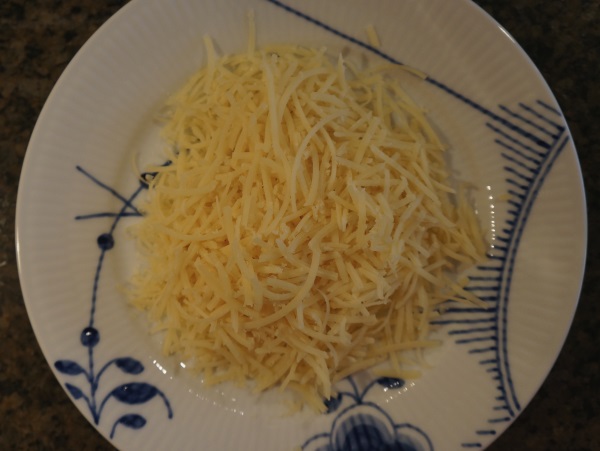 Shredded parmesan cheese.