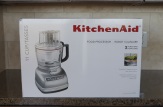 Unpacking the KitchenAid 11-Cup Food Processor.