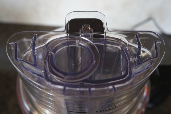 The 3-in-1 feeder tube system on the KitchenAid.